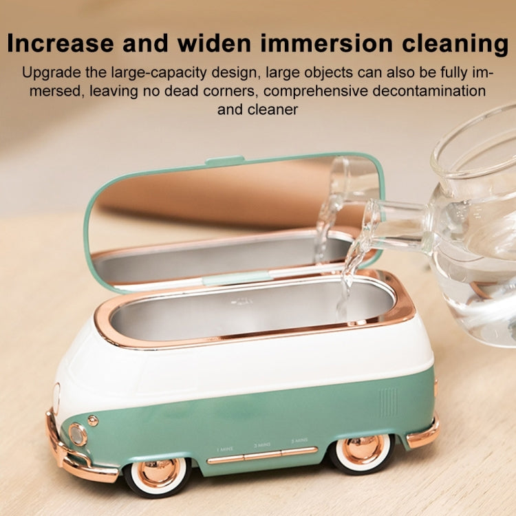 Bus-shaped Portable Ultrasonic Glasses Automatic Cleaner