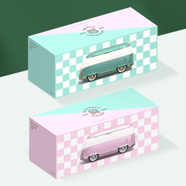 Bus-shaped Portable Ultrasonic Glasses Automatic Cleaner