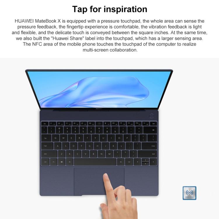 HUAWEI MateBook X Laptop, 13 inch Touch Screen Windows 11 Home Chinese Version, Intel 11th Gen Core i7-1160G7 Integrated Graphics