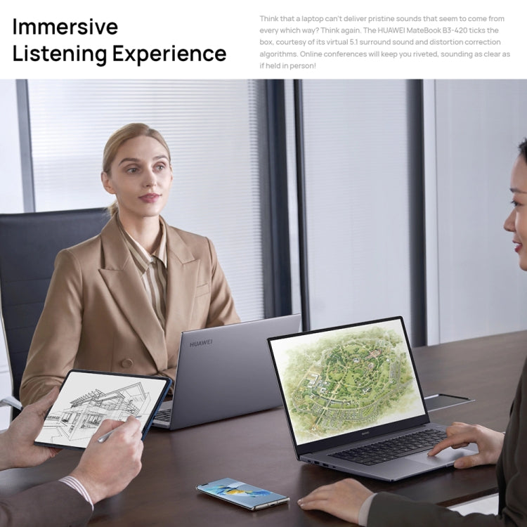 HUAWEI MateBook B3-420 Laptop, 14 inch Windows 11 Home Chinese Version, Intel 11th Gen Core i7-1165G7 Integrated Graphics