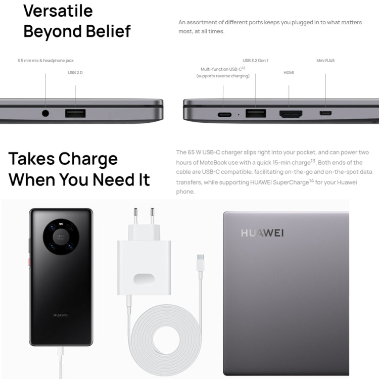 HUAWEI MateBook B3-430 Laptop, 14 inch Windows 11 Home Chinese Version, Intel 12th Gen Core i5-1240P Integrated Graphics