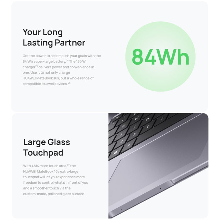 HUAWEI MateBook 16s Laptop, 16 inch Touch Screen Windows 11 Home Chinese Version, Intel 12th Gen Core i7-12700H Integrated Graphics