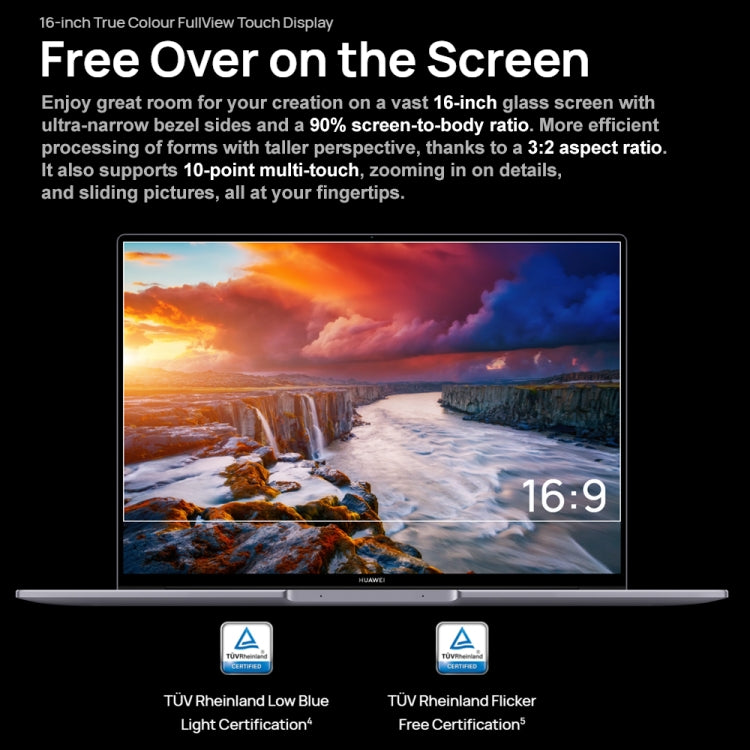 HUAWEI MateBook 16s Laptop, 16 inch Touch Screen Windows 11 Home Chinese Version, Intel 12th Gen Core i9-12900H Integrated Graphics