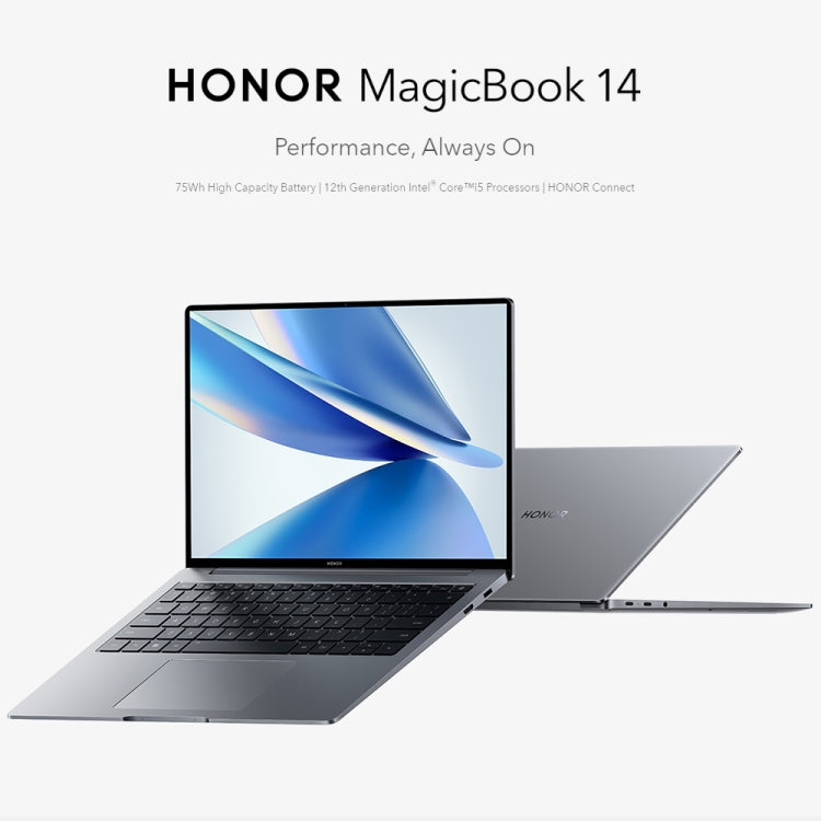 HONOR MagicBook 14 2022 Laptop, 14 inch Windows 11 Home Chinese Version, Intel 12th Gen Core i5-12500H MX550 Discrete Graphics