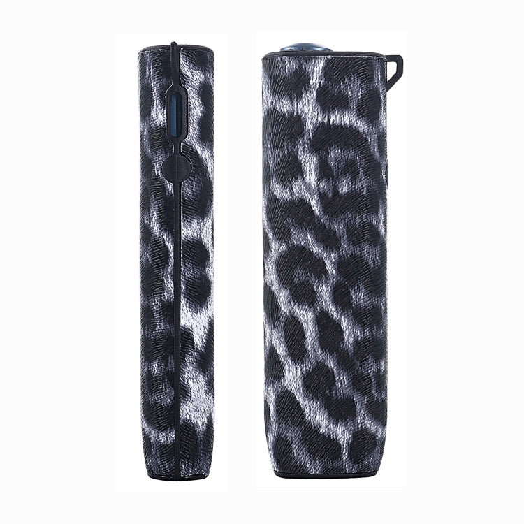 Leopard TPU+PU Leather Electronic Cigarette Protective Case with Lanyard