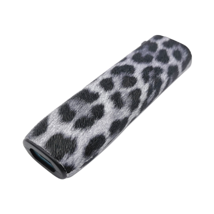 Leopard TPU+PU Leather Electronic Cigarette Protective Case with Lanyard