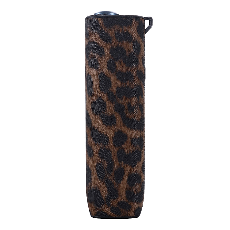Leopard TPU+PU Leather Electronic Cigarette Protective Case with Lanyard