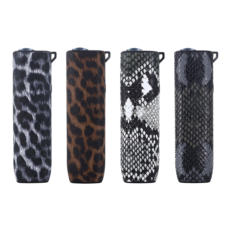 Leopard TPU+PU Leather Electronic Cigarette Protective Case with Lanyard