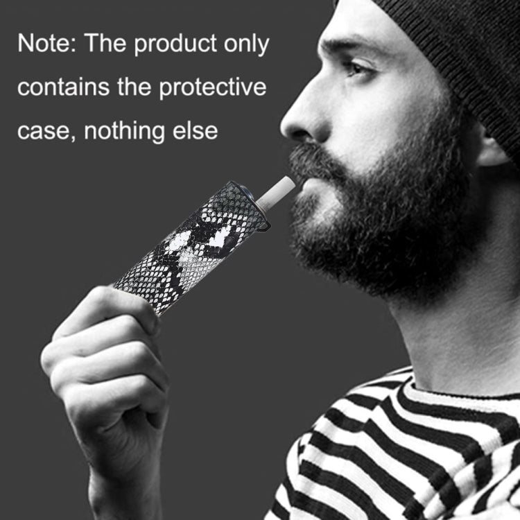 Snake Pattern TPU+PU Electronic Cigarette Protective Case with Lanyard