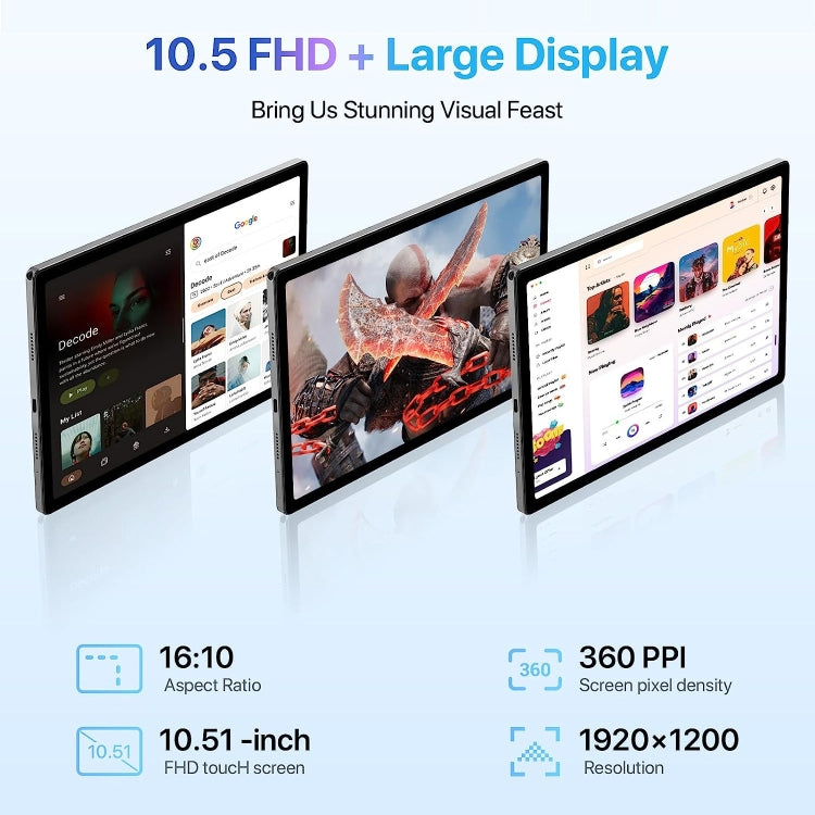 G20 4G LTE Tablet PC 10.51 inch, Android 12 Unisoc Tiger T616 Octa Core, Support Dual SIM