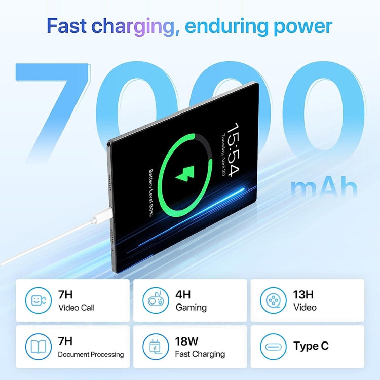 G20 4G LTE Tablet PC 10.51 inch, Android 12 Unisoc Tiger T616 Octa Core, Support Dual SIM