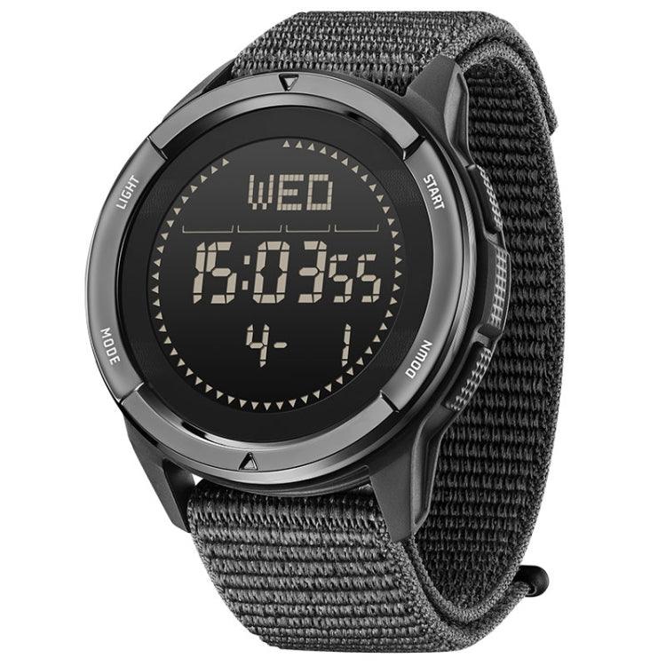 NORTH EDGE ALPS Outdoor Waterproof Men Carbon Fiber Digital Nylon Strap Smart Sports Watch