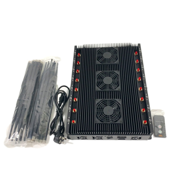 JAX-121F-16 2G/3G/4G/5G/WiFi/GPS/LOJACK/LORA/UHF/VHF Phone Signal Jammer