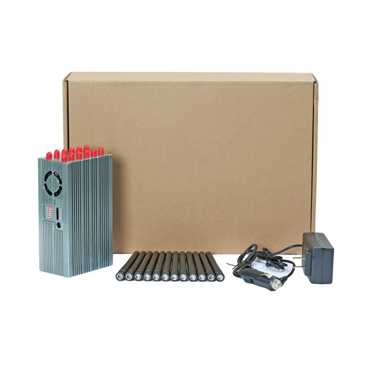 JAX-121P-12 2G/3G/4G/5G/5.8G/2.4WIFI/GPS Signal Jammer