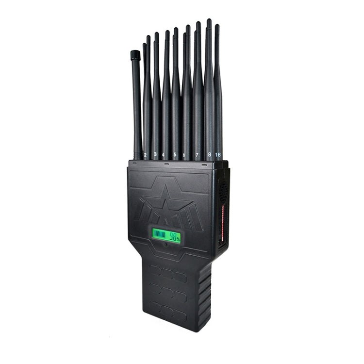 JAX-121P16 2G/3G/4G/5G/WiFi/GPS Handheld Phone Signal Jammer