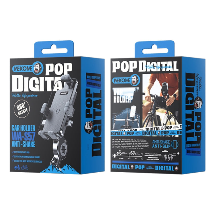 WK WA-S57 Pop Power Series Mechanical Motorcycle Phone Holder