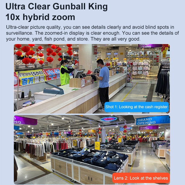 DF-3HBJ 8MP HD IP66 Waterproof Outdoor WiFi IP Camera Support  Dual Light Full Color