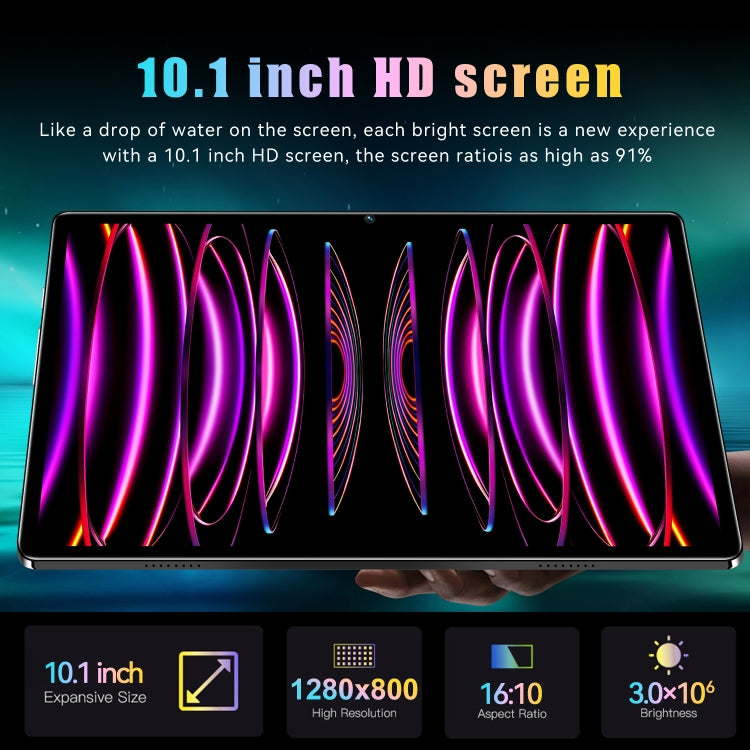 Pad 6 Pro 10.1 inch 3G Tablet PC, Android 7.0 MTK6735 Octa Core, Support Dual SIM, WiFi, Bluetooth, GPS