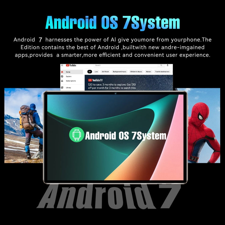 S22 10.1 inch 3G Tablet PC, Android 7.0 MTK6735 Octa Core, Support Dual SIM, WiFi, Bluetooth, GPS