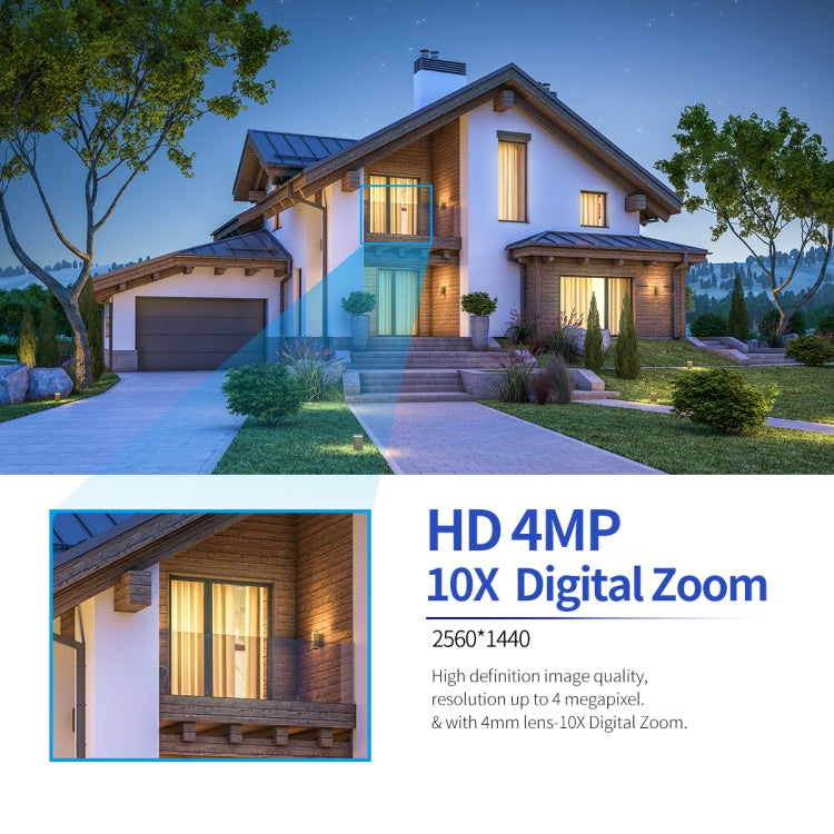 ESCAM PT304 HD 4MP Humanoid Detection Tracking WiFi Connection Sound Alarm Intelligent Night Vision H.265 Camera