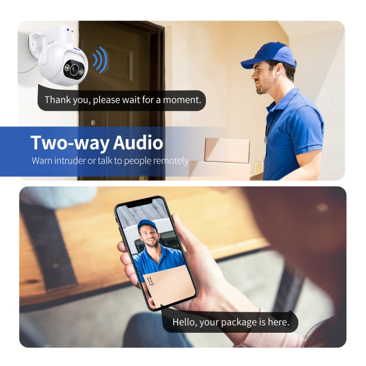 ESCAM PT304 HD 4MP Humanoid Detection Tracking WiFi Connection Sound Alarm Intelligent Night Vision H.265 Camera