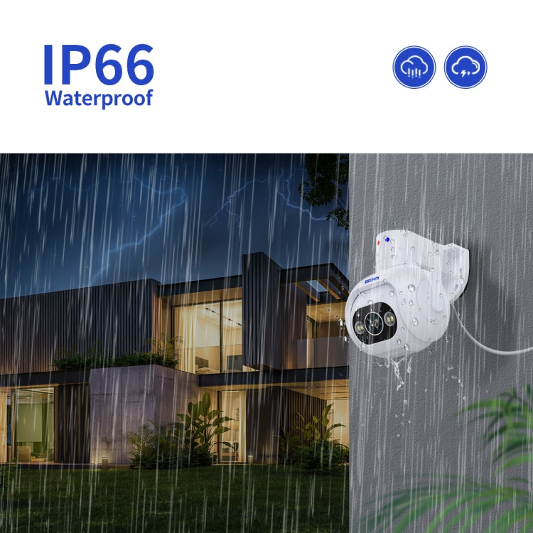ESCAM PT304 HD 4MP Humanoid Detection Tracking WiFi Connection Sound Alarm Intelligent Night Vision H.265 Camera