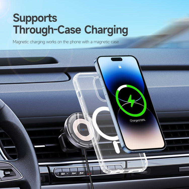 DUZZONA V2 15W Transparent Car Magnetic Wireless Charger