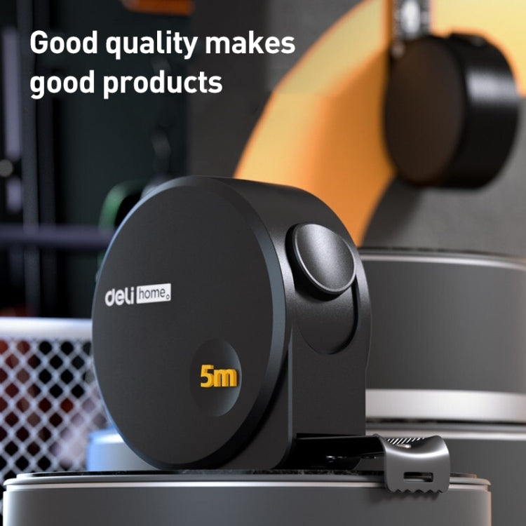 deli HT8519 5mx19mm High-precision Household Steel Measure Thickened Measuring Tape