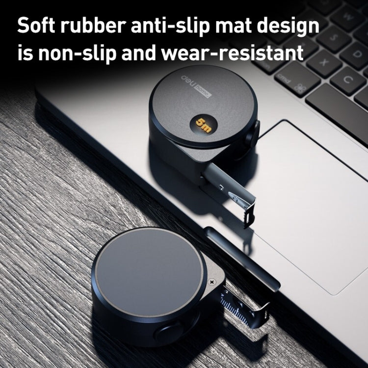 deli HT8519 5mx19mm High-precision Household Steel Measure Thickened Measuring Tape