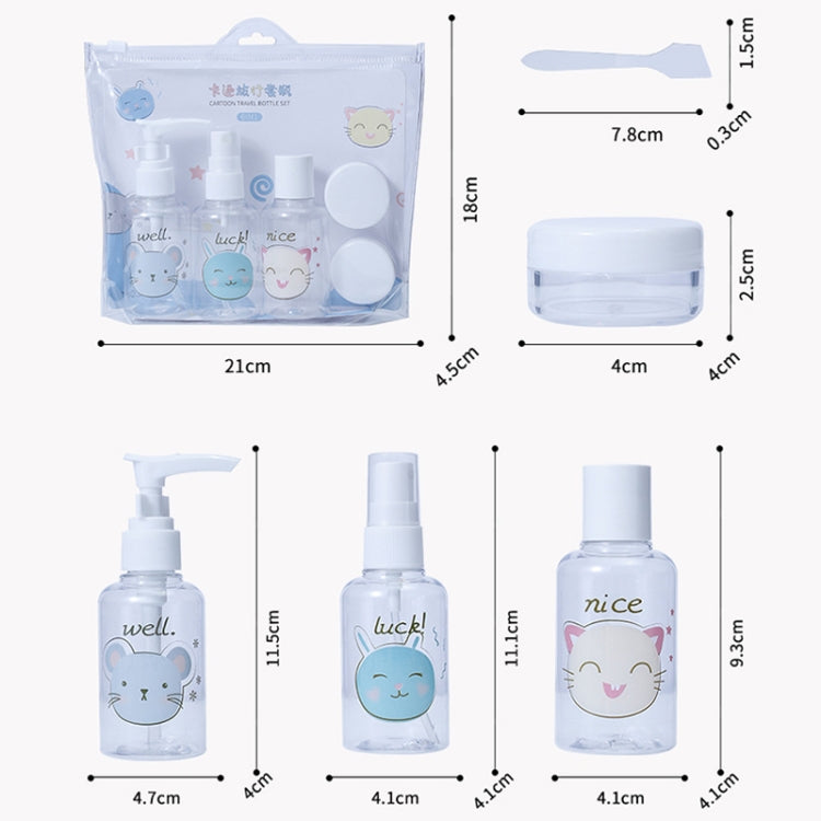 SY1039 Cartoon Travel Bottles Set Cosmetic Dispensing Bottles