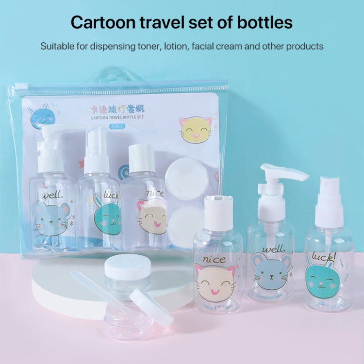 SY1039 Cartoon Travel Bottles Set Cosmetic Dispensing Bottles