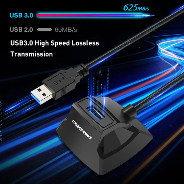 COMFAST CF-U318 1.2m High Speed USB 3.0 Extension Cable with Base