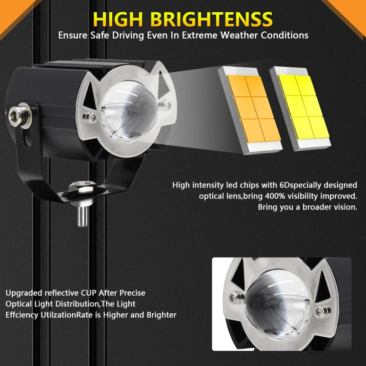 S19 IP68 Waterproof Motorcycle Spotlight