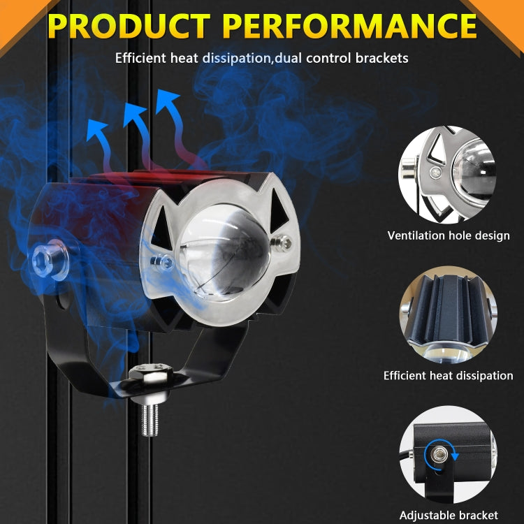 S19 IP68 Waterproof Motorcycle Spotlight