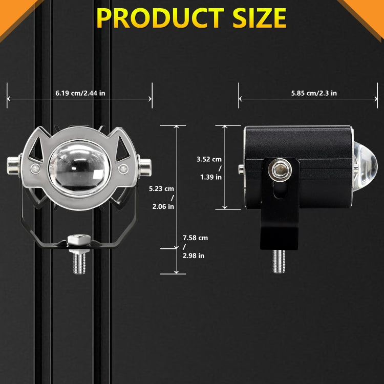 S19 IP68 Waterproof Motorcycle Spotlight