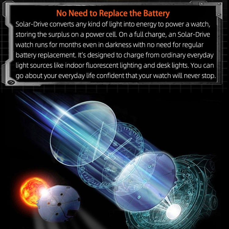 NORTH EDGE EVOQUE2 Outdoor Waterproof Solar Charging Sports Watch