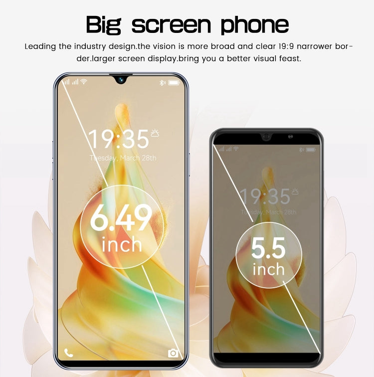 Reno8 Pro / B55, 6.49 inch Screen, Face Identification, Android  8.1 MTK6580A Quad Core, Network: 3G, OTG, Dual SIM