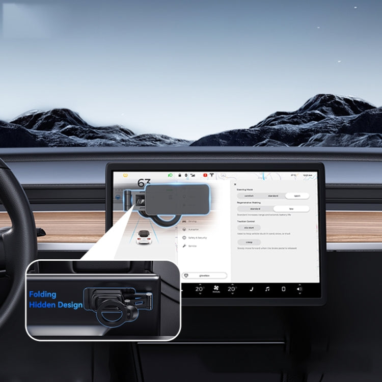 USAMS US-ZJ076 Magnetic Car Center Console Phone Holder