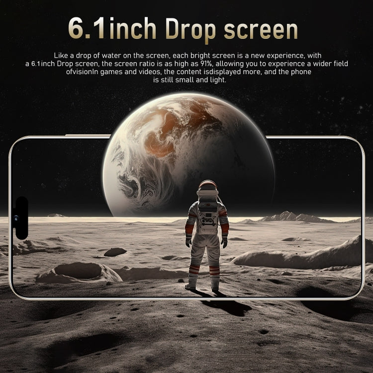 i15 Pro Max / N85, 6.1 inch Screen, Face Identification, Android  8.1 MTK6580A Quad Core, Network: 3G, Dual SIM