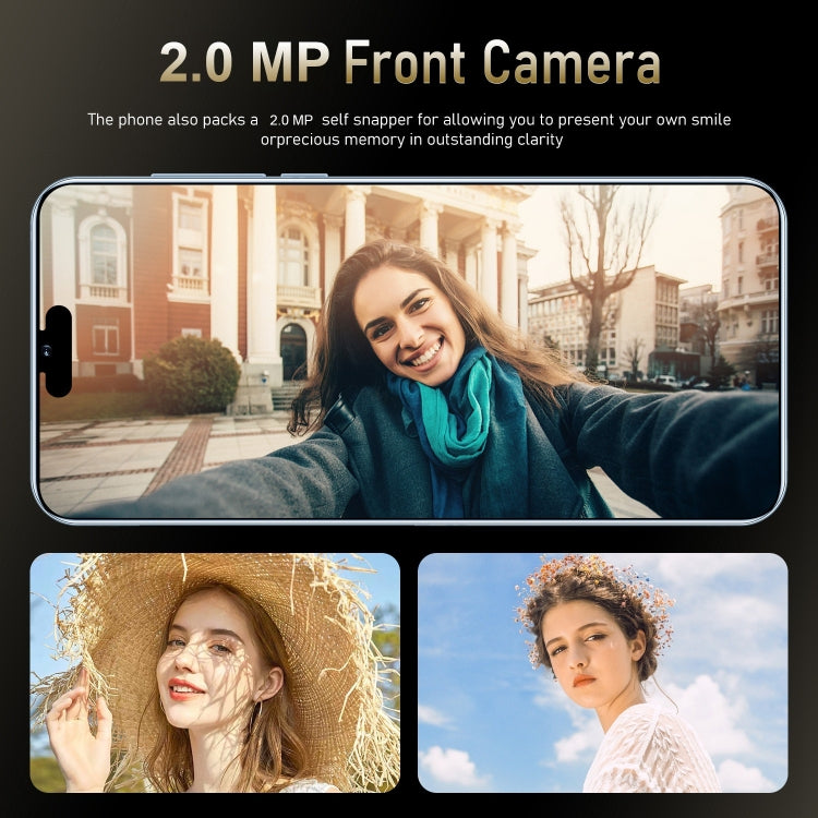 i15 Pro Max / N85, 6.1 inch Screen, Face Identification, Android  8.1 MTK6580A Quad Core, Network: 3G, Dual SIM