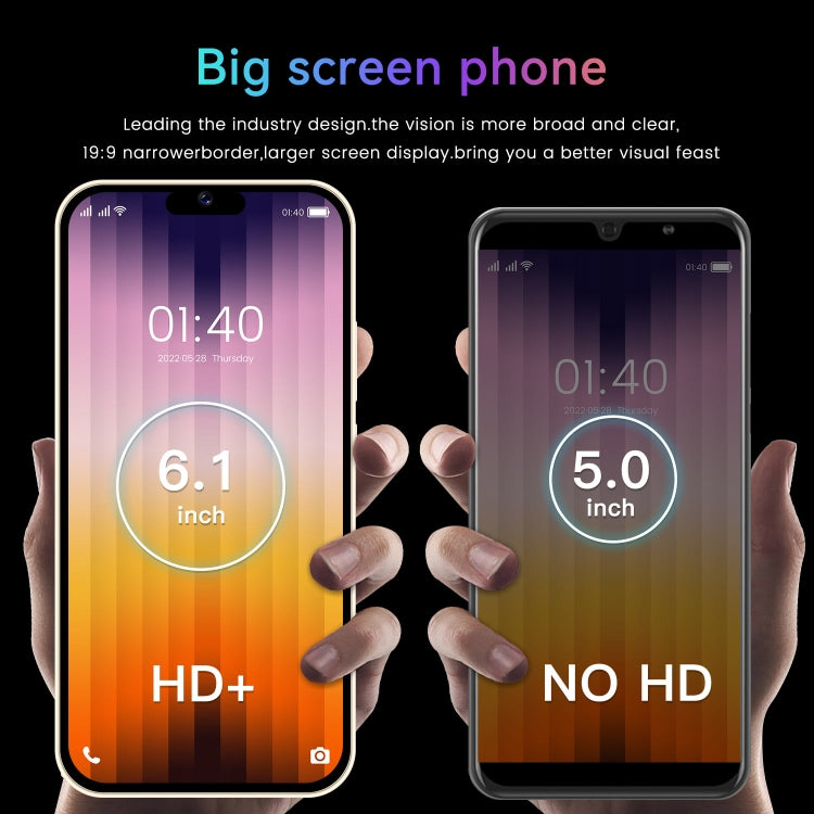 I14 Pro / N85 4G, 6.1 inch Screen, Face Identification, Android  8.1 MTK6737 Quad Core, Network: 4G, Dual SIM