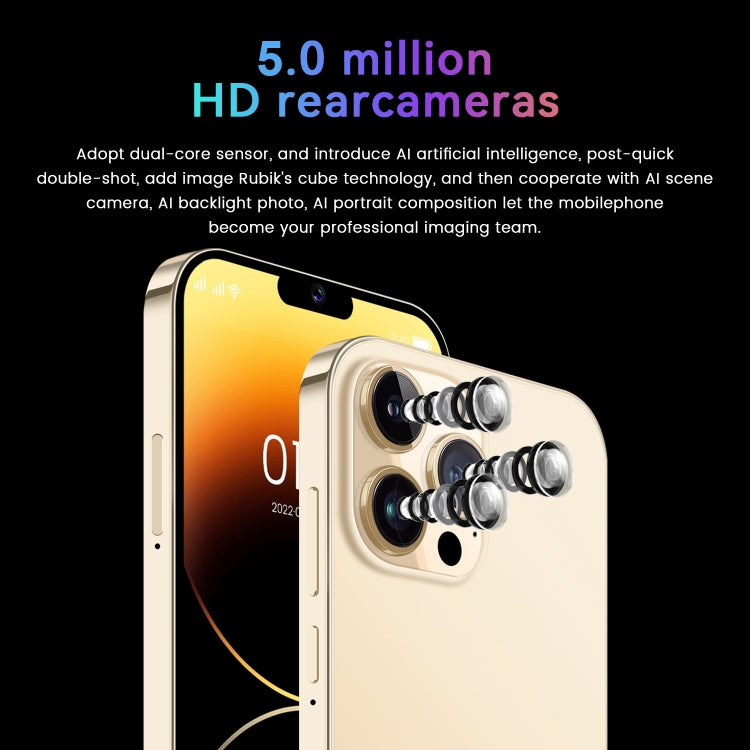 I14 Pro / N85 4G, 6.1 inch Screen, Face Identification, Android  8.1 MTK6737 Quad Core, Network: 4G, Dual SIM