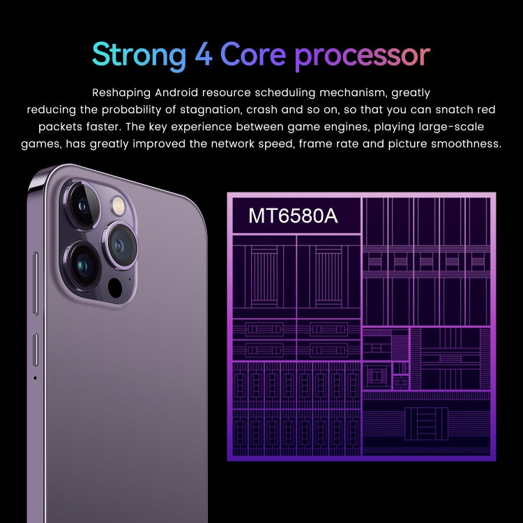 I14 Pro / N85 4G, 6.1 inch Screen, Face Identification, Android  8.1 MTK6737 Quad Core, Network: 4G, Dual SIM