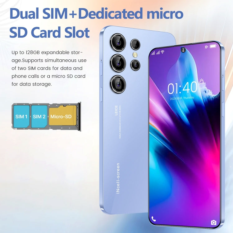 S23 Ultra / U19, 6.53 inch Screen, Face ID & Side Fingerprint Identification, Android 9.1 MTK6753 Octa Core, Network: 4G, Dual SIM