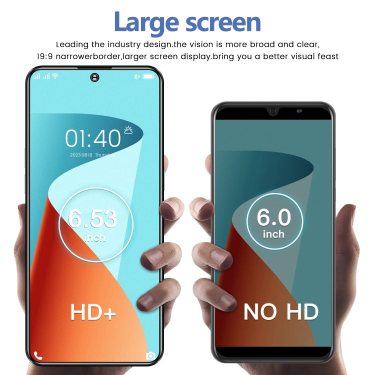S23 Ultra / U19, 6.53 inch Screen, Face ID & Side Fingerprint Identification, Android 9.1 MTK6753 Octa Core, Network: 4G, Dual SIM