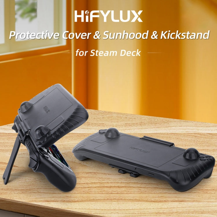 Hifylux 3 in 1 Gaming Console Protector Guard Monitor Cover Sun Hood Kickstand Holder Mount