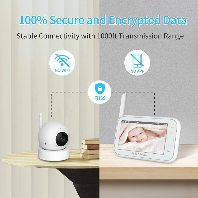 ABM201 4.5 inch Wireless Video Night Vision Baby Monitor Security Camera