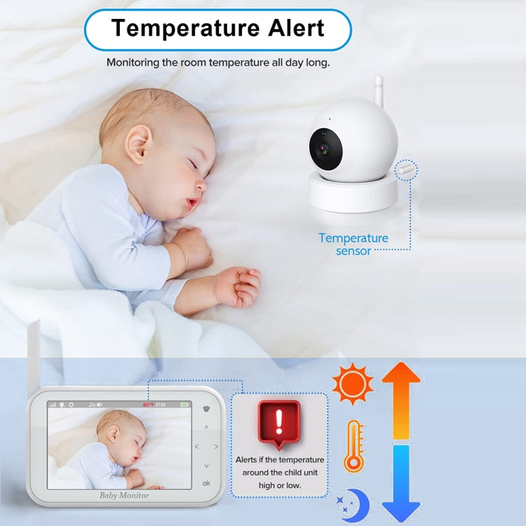 ABM201 4.5 inch Wireless Video Night Vision Baby Monitor Security Camera