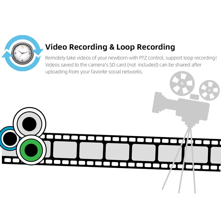 ABM600 3.5 inch Wireless Video Night Vision Baby Monitor Security Camera