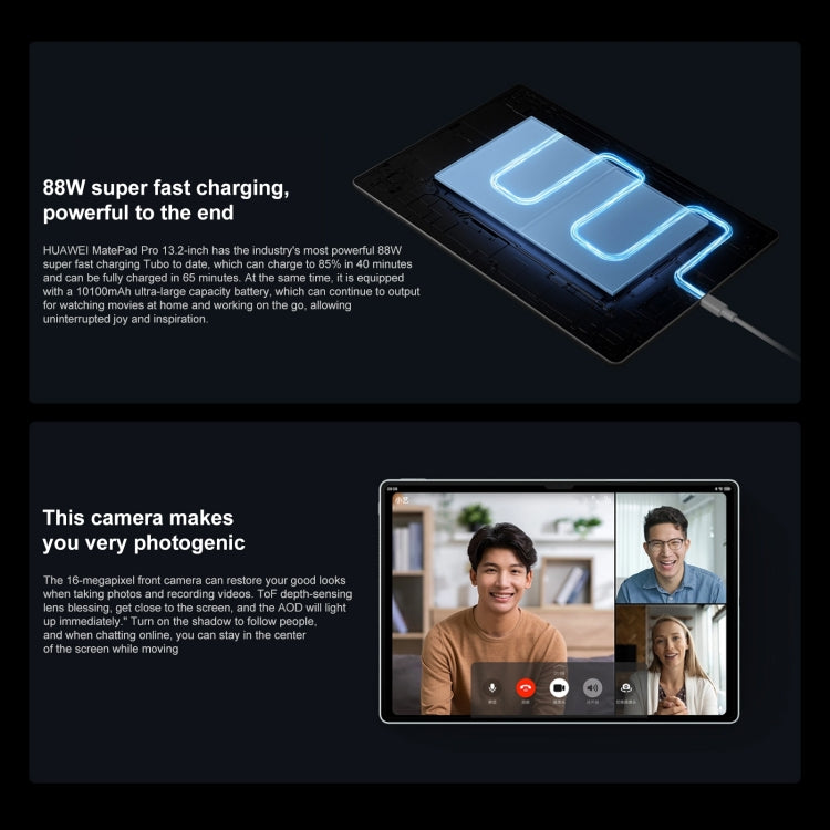 HUAWEI MatePad Pro 13.2 inch WiFi, HarmonyOS 4 Hisilicon Kirin 9000S 12-core, Not Support Google Play